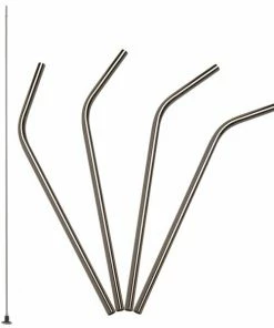 Lurch Trinkhalme Edelstahl, 4er Set Mit Bürste