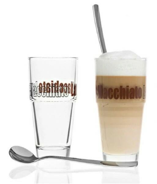 Leonardo Becher Latte Macchiato Mit Löffeln Solo, 2er Set 2 Leonardo Becher Latte Macchiato Mit Löffeln Solo, 2er Set – Bild 2