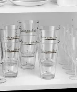 WMF Latte Macchiato-Set 12-teilig 6 WMF Latte Macchiato-Set 12-teilig -LEONARDO SHOP 09 9626 9999 Space saving stackable design 301