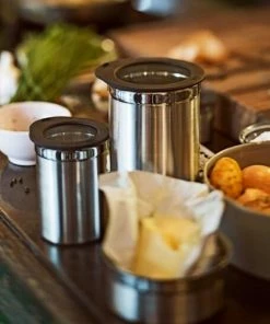 Rösle Kaffeedose Aus Edelstahl Mit Frischhaltedeckel -LEONARDO SHOP 16551 Dosen mit Deckel RGB 300 dpi 1 l