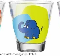 Leonardo Trinkglas BAMBINI 6 Stück Sortiert 215 Ml Maus, Elefant, Ente