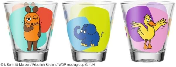 Leonardo Trinkglas BAMBINI 6 Stück Sortiert 215 Ml Maus, Elefant, Ente 1 Leonardo Trinkglas BAMBINI 6 Stück Sortiert 215 Ml Maus, Elefant, Ente