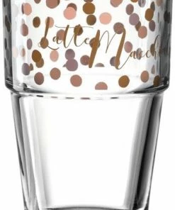 Leonardo Becher SOLO 410 Ml ′Latte Macchiato′ Rose/braun, 6er-Set