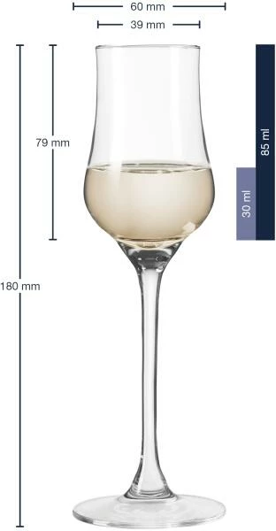 Leonardo Grappaglas CIAO+ 85 Ml, 6er-Set 4 Leonardo Grappaglas CIAO+ 85 Ml, 6er-Set – Bild 4