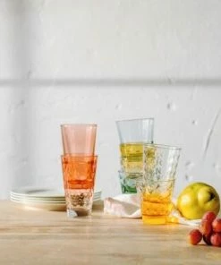 Leonardo Trinkglas OPTIC 215 Ml Apricot, 6er-Set -LEONARDO SHOP 210 Farbkonzept 023778 025897 98 025902 12 19 Q2 2