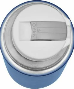 Lurch Isolier-Flasche Mit Becher Denim Blue 0,45L -LEONARDO SHOP 215 RS3585 240914 240919 Isolier Flasche Denim Blue Einhandverschluss scr