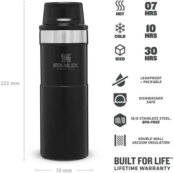 Stanley Becher, 0,47l, Schwarz 4 Stanley Becher, 0,47l, Schwarz – Bild 4