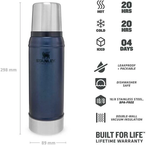 Stanley Classic 0,75l, Blau 4 Stanley Classic 0,75l, Blau – Bild 4