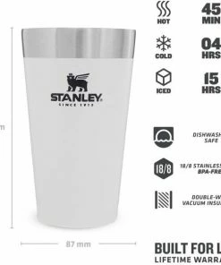 Stanley Adventure Pint 0,47l, Weiß -LEONARDO SHOP 222 669402 web3
