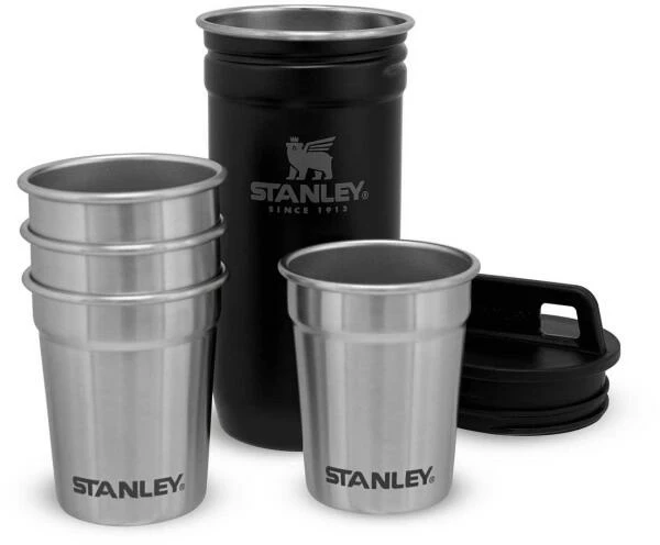 Stanley Edelstahlbecher 4x59ml, Schwarz 1 Stanley Edelstahlbecher 4x59ml, Schwarz