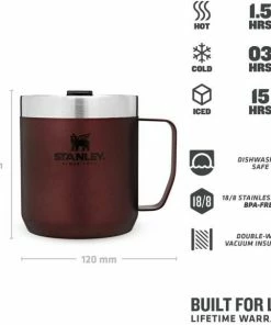 Stanley Camp Mug 0,35l, Rot -LEONARDO SHOP 222 673505 web3