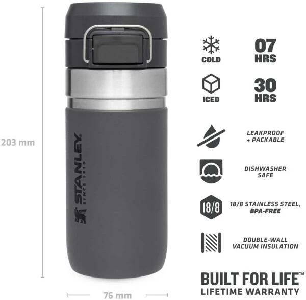 Stanley Becher, 0,47l, Grau 2 Stanley Becher, 0,47l, Grau – Bild 2