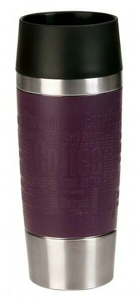 Emsa Isolier-Trinkbecher Mit Manschette Travel Mug In Brombeere 1 Emsa Isolier-Trinkbecher Mit Manschette Travel Mug In Brombeere