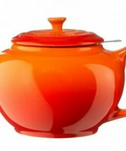 Le Creuset Klassische Kanne Mit Sieb 1,3 L In Ofenrot
