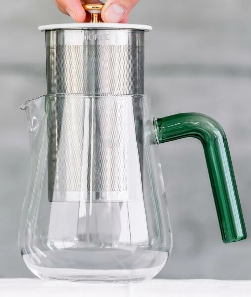 Carl Henkel Kaffeekanne X-TRACT-BREW ARCA, Green Handle 2 Carl Henkel Kaffeekanne X-TRACT-BREW ARCA, Green Handle – Bild 2