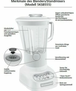 KitchenAid Artisan Blender / Standmixer Pastellgelb -LEONARDO SHOP Eigenschaften Mixer Blender 5