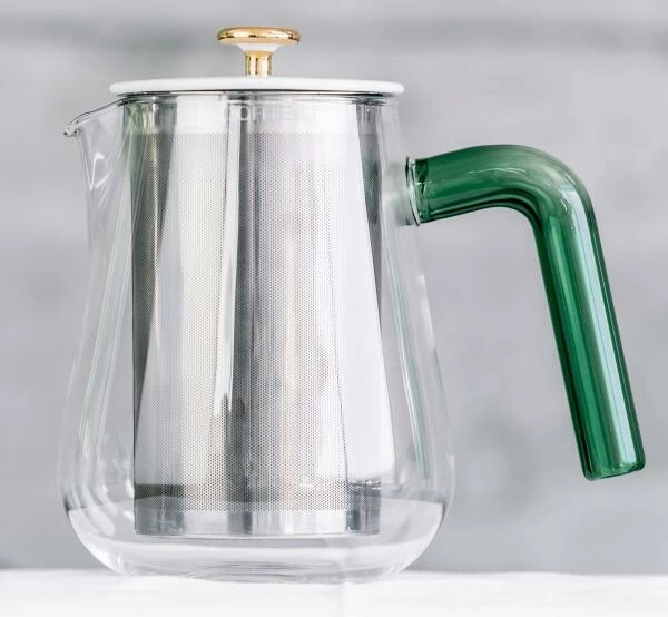 Carl Henkel Kaffeekanne X-TRACT-BREW ARCA, Green Handle 1 Carl Henkel Kaffeekanne X-TRACT-BREW ARCA, Green Handle